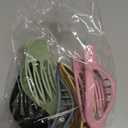 Flat Hair Clips for Women - 6 PCS French Flat Claw Clips Medium Hair Clips for Girls Large Hair Claw Clips for Thick or Thin Hair Strong Hold No Slip Hair Accessories for women (Light Colorful)