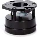 Moultrie All-in-One Deer Feeder Timer Kit | Metal Spin Plate | Easy Setup | Adjustable Mount, Black
