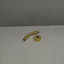 BESTILL Wall Mounted 6 Inch Shower Head Arm, Shower Arm and Flange Included, Champagne Bronze