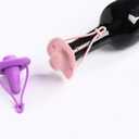 Silicone Wine Stopper Cute Wine Accessories Reusable Sealing plug Fun Cowboy Hat bottle Seals keep wine fresh Gifts for Wine Collector replacement Corks (Purple+Pink)