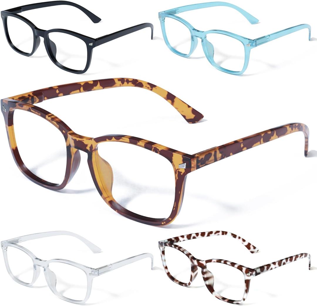 CCVOO Reading Glasses for Women/Men, Eyeglasses, Blue Light Readers for Women/Men, Computer Eye Glasses, Cheaters (*C1 Mix)