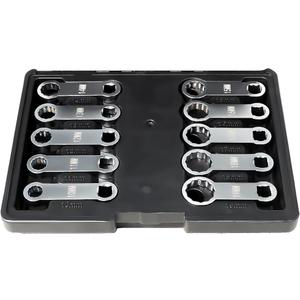 DPTOOL 10 Piece Torque Adapter Set Metric 12 Point Box End Torque Adapter Extension Set 3/8'' Drive Torque Wrench Extension Adapter Set 10mm-19mm for Torquing Bolts or Nuts from Hard-to-reach Areas
