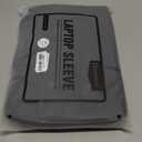 RAINYEAR 14 15.6 Inch Laptop Bag for Women, Protective Waterproof Large Capacity Computer Shoulder Carrying Bag with Handle (Black)