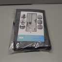 Magnetic Screen Door Mesh - Blocks Debris Let Breeze in, Fits Front & Sliding Doors (Gray, 38 x 97 in)