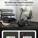 0.56 Inch Thick 24 Sq Ft Gym Flooring for Home Gym, 6 Tiles Robust Rubber Top with Eva Foam Exercise Equipment Mats, Protective Flooring Puzzle Mat for Fitness Room