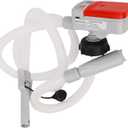 Fuel Transfer Pump Oil Transfer Pump Liquid Fuel Transfer Pump 3.2GPM Auto Shut Off with 51in Hose & 4 Adapters for Gasoline Kerosene Non Potable Water