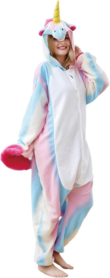 SSGJZZ Adult Unicorn Onesie Animal Pajamas Helloween Costume