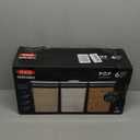 Pack of 2 Square Storage Container with Beige Lids
