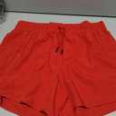 Women's 5"/7" Inseam Athletic Running Shorts with Zip Pockets Quick Dry Lightweight Workout Gym Shorts (Red, XL)