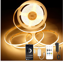 9.84ft Smart COB LED Strip Lights, 24V Warm White 2700K Dimmable LED Light Strips, High Bright LED tape light with Power Supply and app Control LED lights for TV,mirror, Kitchen Cabinet, Shelf