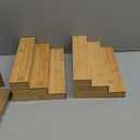 Bamboo Spice Rack Organizer for Cabinet 3 Tier Countertop Step Spice Shelf for Kitchen Storage and Organizer (2 Pack, Cabinet)