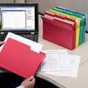 Smead SuperTab Heavyweight File Folder, Oversized 1/3-Cut Tab, Legal Size, Assorted Primary Colors, 50 Per Box (15410)