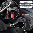 Toolwiz Universal Oil Filter Wrench 3 Jaw Adjustable Oil Filter Removal Tool One Way Change Tool Removing from 2-3/8'' to 3-7/8'' 60mm - 98mm