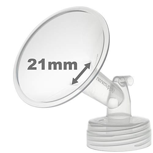 Nenesupply 21mm 1 pc Flange Compatible with Spectra S2 S1 9 Plus Synergy Gold Breastpump Replacement to Spectra Pump Parts Flange Accessories Wide Mouth Work with Valve Backflow Protector Bottle