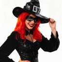ROC PARTY Halloween Witch Hat for Women - Themed Party Headwear Accessory Pack of 3