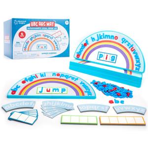 Educational Insights ABC Arc Mat AlphaMagnets Small Group Set - Alphabet Magnets for Kids, Magnetic Spelling Set & Letter Learning Board, Classroom or Homeschool ABCs Activity for Kids Ages 3-5 (6-Pack)