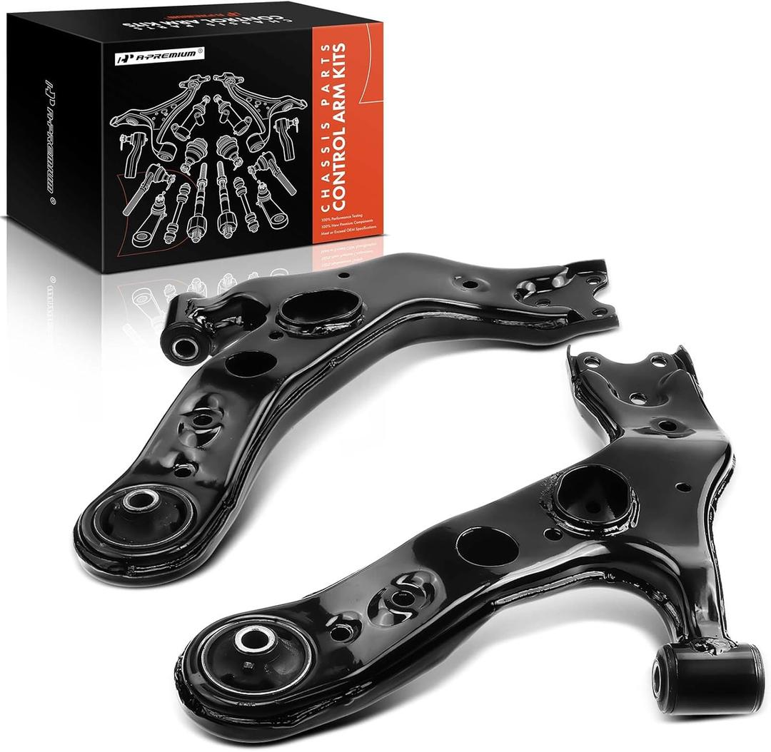 A-Premium 2 x Front Lower Control Arm, with Bushing, Compatible with Toyota RAV4 2006-2018, Lexus NX200t 2015-2017, NX300 2018-2019, NX300h 2015-2019
