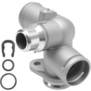 06D121132C Aluminum Coolant Hose Flange, Replacement for 2005 Audi A4 2.0T, 2007 Audi A4, 2006 Audi A4 2.0T, Replaces 06D121132, 06D121133A