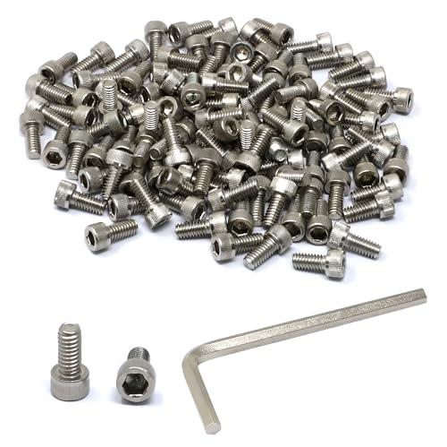 iexcell 100 Pcs #8-32 x 3/8" Stainless Steel 304 Hex Socket Head Cap Screws Bolts Kit pack of 2