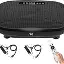 Vibration Plate Exercise Machine, Vibrating Plate for Lymphatic Drainage, Shake Plate Whole Body Vibration Plate Platform, Fitness Equipment for Weight Loss Fat Burner for Women Men (Black)