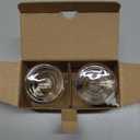 Clear Glass Candlestick Holders, Set of 2 Taper Candle Holders for Wedding, Decoration and Dinning