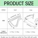 Tablecloth 24 Packs Table Cloth Holder Clips,Transparent Plastic Clear Table Clips,Outdoor Tablecloth Clips for Home Wedding Meeting Party Camping Picnic Indoor Outdoor EventsLarge-24Pcs