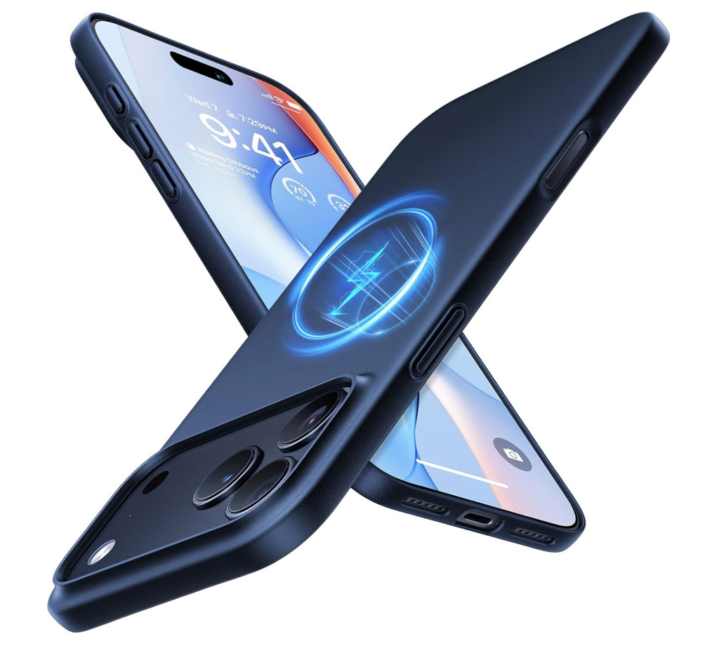 TORRAS Magnetic SlimFit for iPhone 17 PRO MAX Case, UltraThin 17 ProMax Phone Case Compatible with MagSafe, Light AntiScratch Matte Hard PC Bayer 6.9 inch OriginFit, Deep Blue