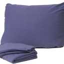 Cotton Jersey Knit Camp Sheet Set - Color Purple, COT Size 30" x 75"