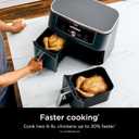 Ninja DZ401 Foodi 10 Quart 6-in-1 DualZone XL 2-Basket Air Fryer with 2 Independent Frying Baskets, Match Cook & Smart Finish to Roast, Broil, Dehydrate for Quick, Easy Family-Sized Meals, Grey, 10qt