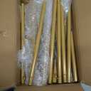 Vincidern 6.6 FT Wedding Arch Backdrop Stand for Parties, Balloon Arch Stand, Wedding Arches for Ceremony, Metal Arch Backdrop Stand for Bridal Baby Showers, Birthday Party Decoration Door Frame Gold