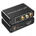 HDMI ARC Audio Extractor 192KHz Adapter, ARC to Optical TOSLINK SPDIF Coaxial RCA L/R 3.5mm Stereo Converter for HDTV Soundbar Speaker Amplifier Headphones