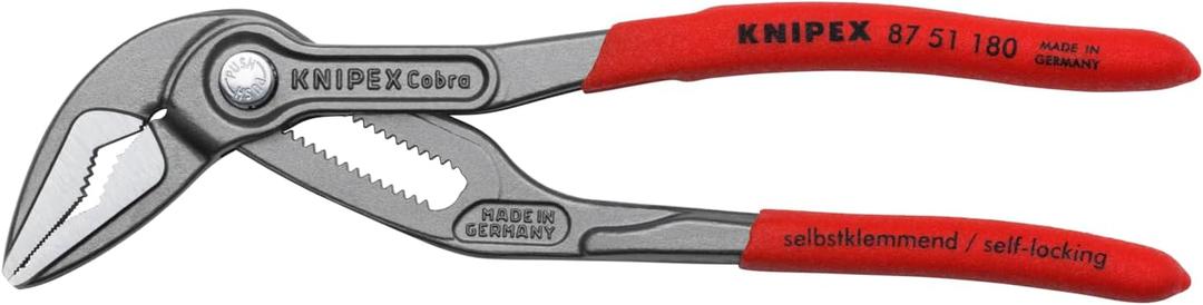 KNIPEX Tools 87 51 180 Cobra ES Water Pump Pliers, 7-1/4"