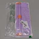 Firbon Purple A5 Paper Cutter, Straight Small Paper Trimmer with Side Ruler for Scrapbooking Craft, Paper, Coupon, Label, Cardstock