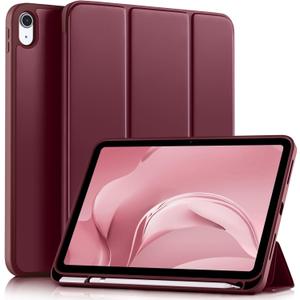 Akkerds Compatible with iPad (A16) 11th Generation Case 11 Inch 2025, for iPad 10th Generation Case 10.9 Inch 2022 with Pencil Holder, Slim Trifold Stand Protective Cover with Soft TPU Back, WineRed Akkerds Compatible with iPad (A16) 11th Generation Case 11 Inch 2025, for iPad 10th Generation Case 10.9 Inch 2022 with Pencil Holder, Slim Trifold Stand Protective Cover with Soft TPU Back, WineRed