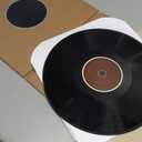 45 Record Sleeves, 2PCS 7inch Brown Vinyl Record Inner Sleeves, Heavyweight Acid Free Paper for EP Records Storage