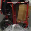 Drive Medical Lightweight Expedition Folding Transport Wheelchair - Ultra Lightweight Mobility Support for Seniors & Adults - Strong Aluminum Frame - Hand Brakes - Compact Folding Travel Chair - Red