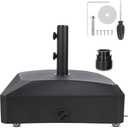 EVLIQUIL 81 lb Water Capacity Patio Umbrella Base Heavy Duty with Wheels Square Market Stand for Outdoor，Patio, Deck, Poolside，2 Locks 2 Knobs.