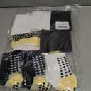 1 Set Anti-Slip Grip Soccer Socks with Shin Guard Sleeves, Sports Athletic Socks for Men Women, One Size, Regular