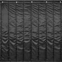 Sound Absorbing Blanket, 48"H x 48"W Sound Dampening Curtain, Reduce Noise and Blackout, Sound Absorption Sheet, Recording Studio Acoustical Treatments, 0.24" Thickness, Black