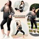 Ipletix Maternity Capris Leggings with Pockets Over The Belly, Yoga Workout Pants for Pregnancy & Postpartum