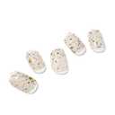 UUUUU. Santal Gel Nail | High Quality | Stick on Half baked Gel nails | K-Nails | Semi Cured Gel Nail Strips, Pack Of 7