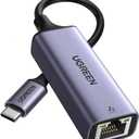 UGREEN USB C to Ethernet Adapter, Plug and Play 1Gbps Ethernet Adapter, Aluminum Case, (Thunderbolt 4/3 Compatible) to RJ45 Network Dongle, Compatible for MacBook Pro/Air, iPhone 16 Pro/Max, iPad, XPS