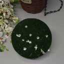 Homsunny Cesta de flores artificiales colgantes para decoracin de porche al aire libre, plantas de seda falsas, orqudeas con forro de coco de 10 pulgadas, maceta de palma, patio, csped, pasillo (Blanco)