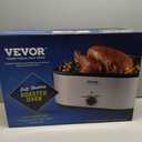 VEVOR Electric Roaster Oven with Defrost & Warm Function, 18 QT Turkey Roaster Oven with Self-Basting Lid, 1450W, Adjustable Temperature, Removable Pan & Rack, Fits Turkeys Up to 22LBS (Silver)