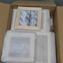 Egofine Picture Frame Set 12 Pack, Picture Frames Collage Wall Decor with Two 8x10, Four 5x7, Four 4x6, Two 4x4 for Wall and Tabletop, Made of Solid Wood, Covered by Plexiglass, Natural Wood