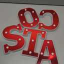 Aurelema Tacos Decorations 6.3" Light up Letters Mexican Cinco De Mayo Party Decorations Taco Bar Battery Powered Marquee LED Letter Sign for Mexican Tacos Theme Wedding Birthday Fiesta Party Supplies