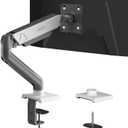 AOC Monitor Mount, Adjustable Single Monitor Arm for 1732 Inch Screens, Fits 4.419.8lbs, Cable Management, VESA 75x75/100x100, C-Clamp & Grommet Base