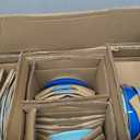 vancasso Bonita Stoneware Dinnerware Sets 24 Pieces Service for 6, Hand-Painted Spiral Dishes Set, Ceramic Kitchen Plates and Bowls Sets-Microwave and Dishwasher Safe (Blue,24 Pcs)