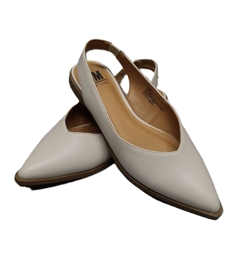 SM NEW YORK Slingback Flat for Women - Comfortable and Stylish Flats-Sandal with Adjustable Strap and Cushioned Insole, Size 7.5 US