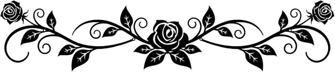 AHYS Black Metal Wall Decor Large Metal Rose Wall Art for Home Decor for Living Room Bedroom Above The Bed & The Door Decorations